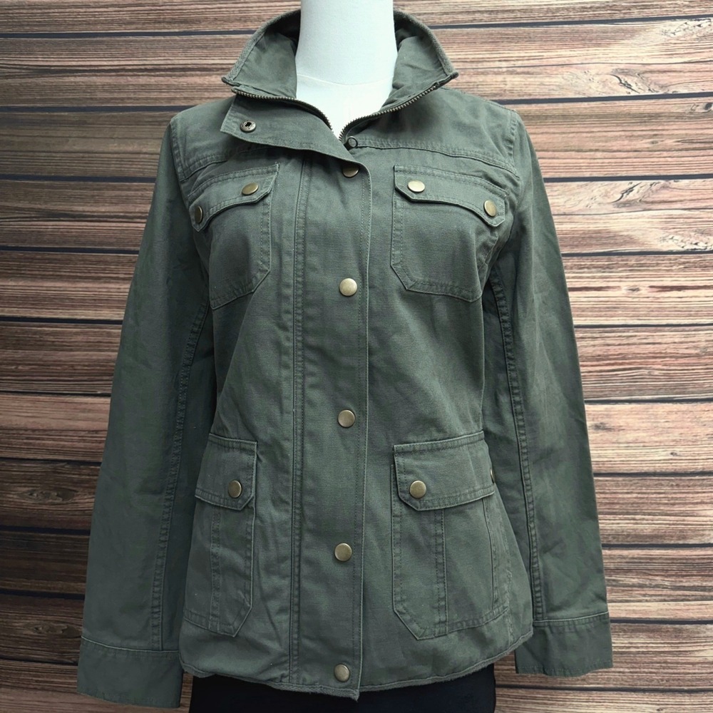 KUT from the Kloth Womens Olive Green Utility Jacket Cotton Military KJ22402SF S